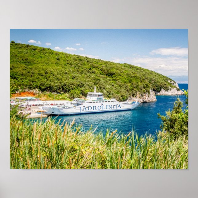 Ferry JADROLINIJA, Croatia Poster (Front)