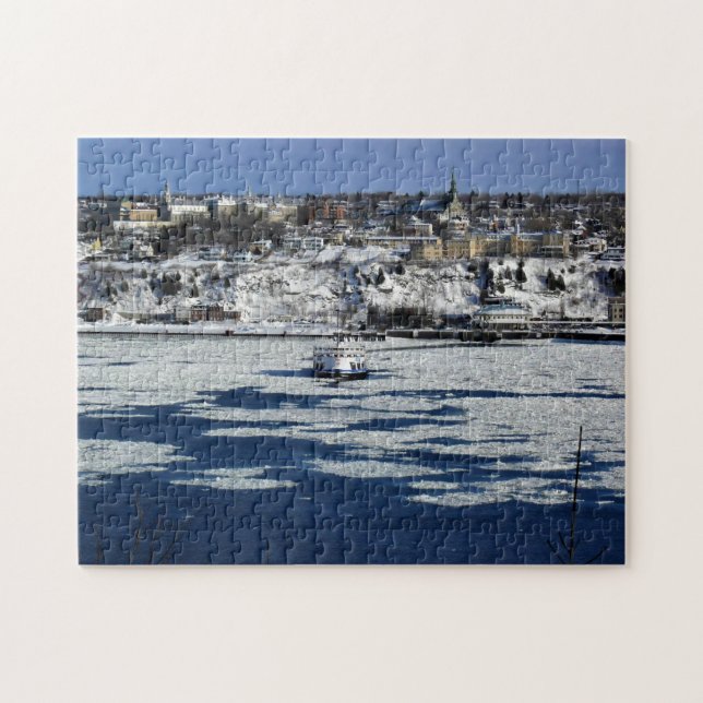 Ferry on the Saint Lawrence River, Quebec Jigsaw Puzzle (Horizontal)