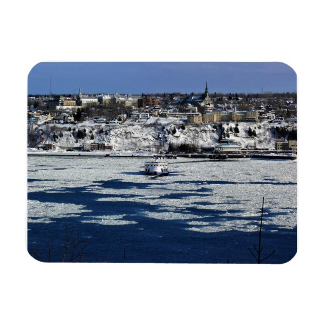 Ferry on the Saint Lawrence River, Quebec Magnet (Horizontal)