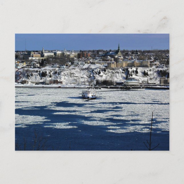 Ferry on the Saint Lawrence River, Quebec Postcard (Front)