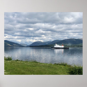 Ferry Sailing into Rothesay Bay, Isle of Bute on a Poster