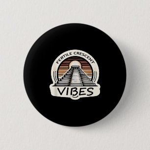 Fertile Crescent Vibes Funny Ancient Mesopotamian 6 Cm Round Badge