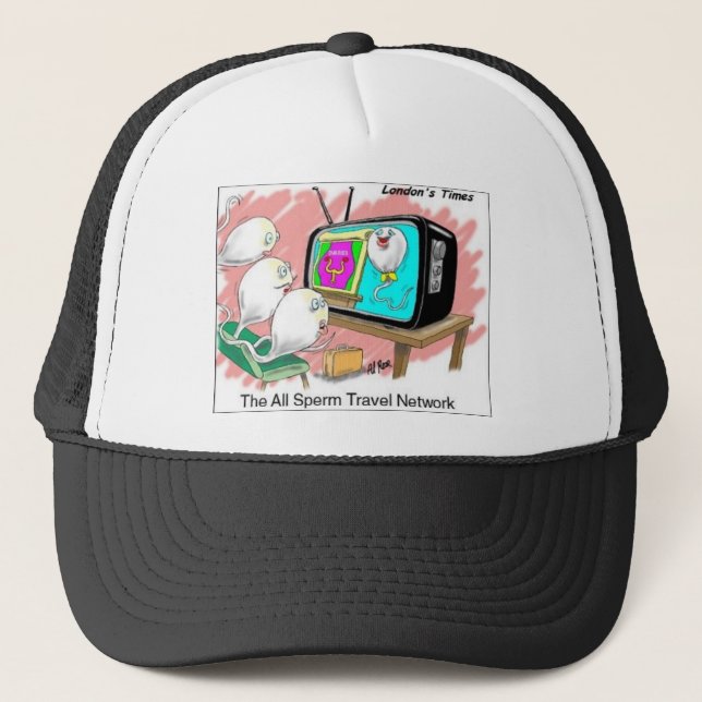 Fertilisation Travel Network Trucker Hat (Front)
