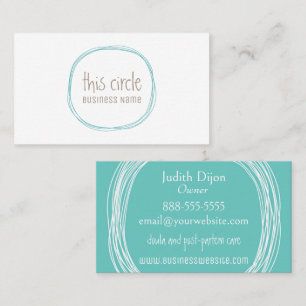 Fertility Circle for Pregnancy Business Card