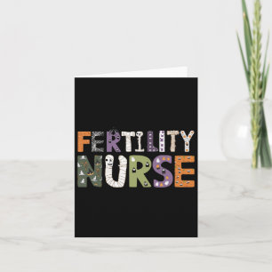 Fertility Nurse Halloween Spooky Nursing Trick Or Card