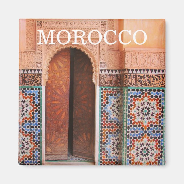 fes door morocco magnet (Front)