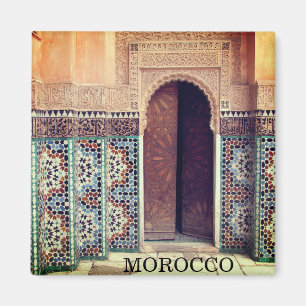 fes doorway morocco magnet
