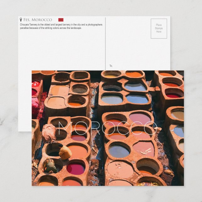 Fes, Morocco Postcard (Front/Back)