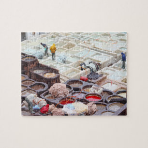Fes tanneries, Morocco Jigsaw Puzzle