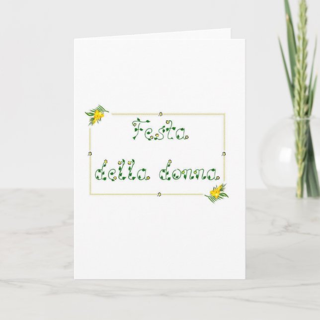 Festa della donna card (Front)