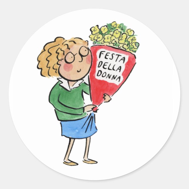Festa Della Donna Classic Round Sticker (Front)