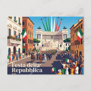 Festa della Repubblica Italy Postcard