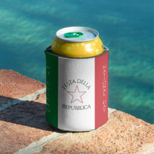 Festa della Repubblica National Day of Italy Flag Can Cooler