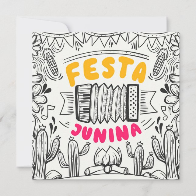 Festa Junina Holiday Card (Front)
