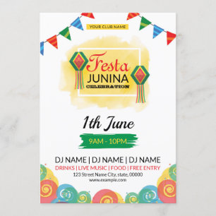 Festa Junina Invitation Flyer