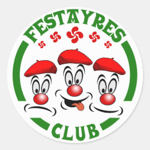 Festayres club classic round sticker