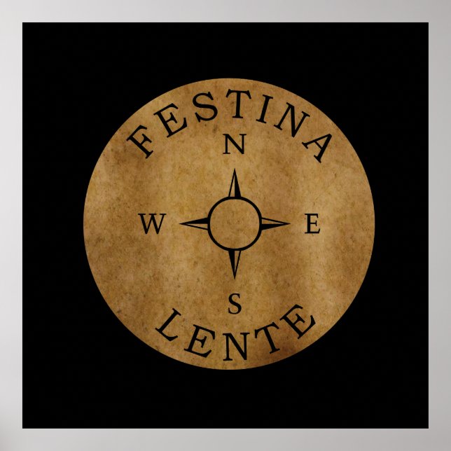 festina lente poster (Front)