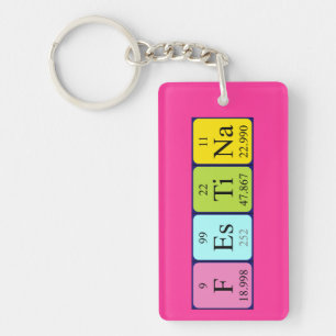 Festina periodic table name keyring