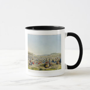 Festival at Athens, pub. by J. Rodwell, 1830 (aqua Mug