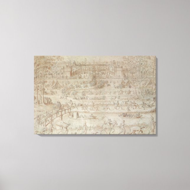 Festival at the Chateau d'Anet Canvas Print (Front)