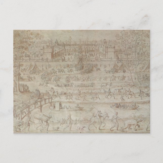 Festival at the Chateau d'Anet Postcard (Front)