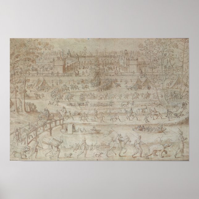 Festival at the Chateau d'Anet Poster (Front)