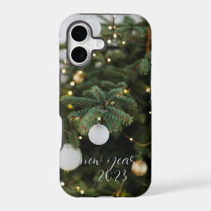 Festival balls on Christmas tree iphone case
