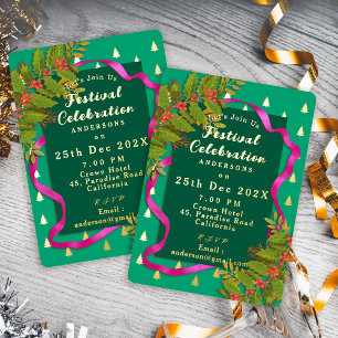 Festival Celebration Christmas Green