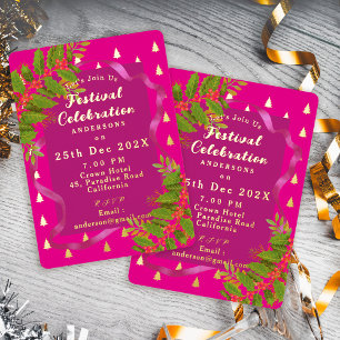 Festival Celebration Christmas Red