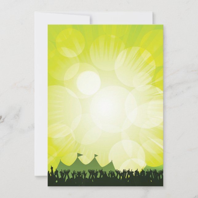 Festival Crowd Invitations (Front)