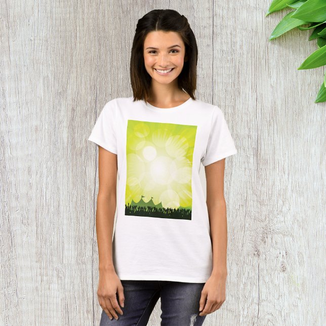 Festival Crowd Womens T-Shirt (Creator Uploaded)