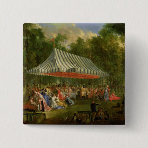 Festival Given by the Prince of Conti 15 Cm Square Badge