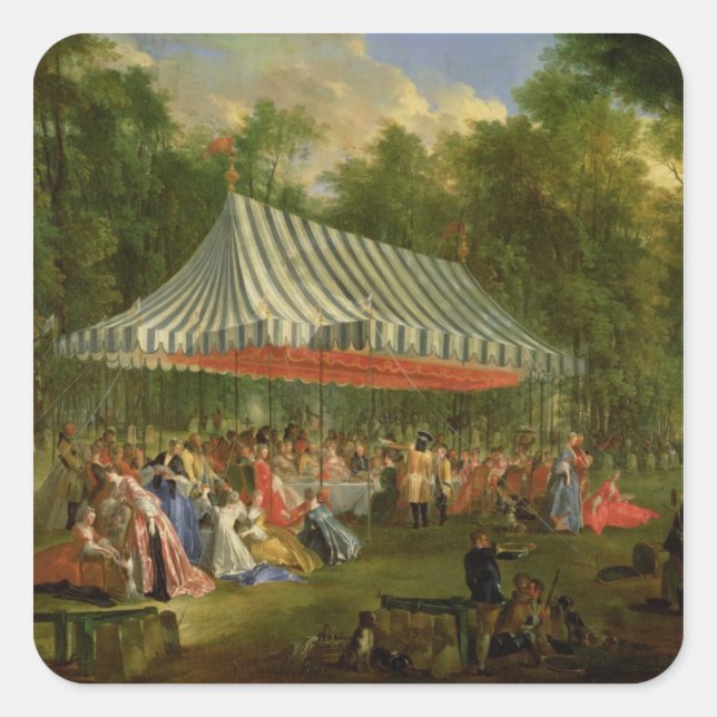 Festival Given by the Prince of Conti Square Sticker (Front)