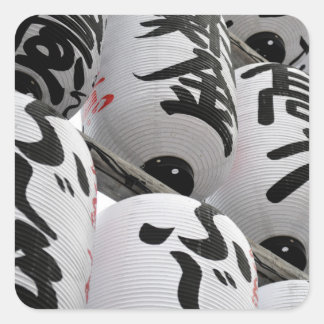 Festival Lanterns: Senso-ji Temple, Tokyo Square Sticker
