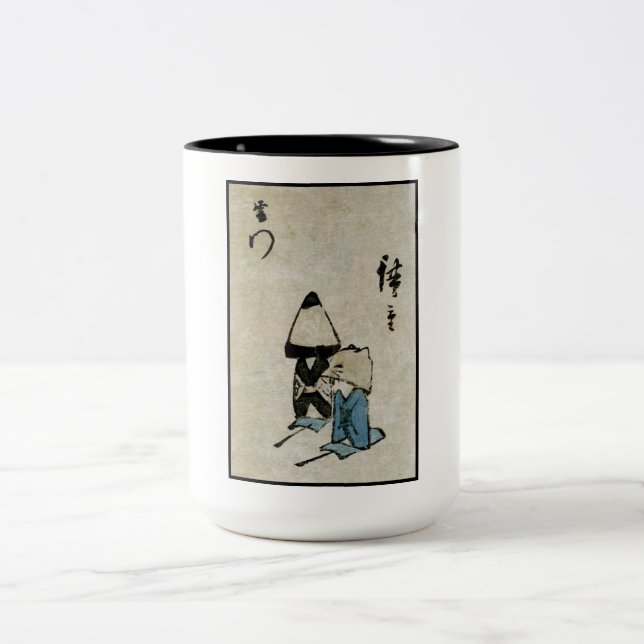 Festival Matsuri Costume Actors Feudal Japan Two-Tone Coffee Mug (Center)