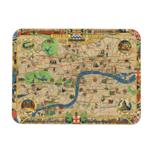 Festival of Britain: Guide to London Map Magnet