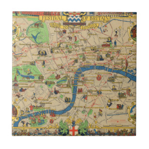 Festival of Britain: Guide to London Map Tile