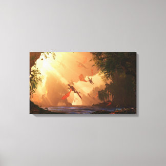 Festival of Dragons Wrapped Canvas