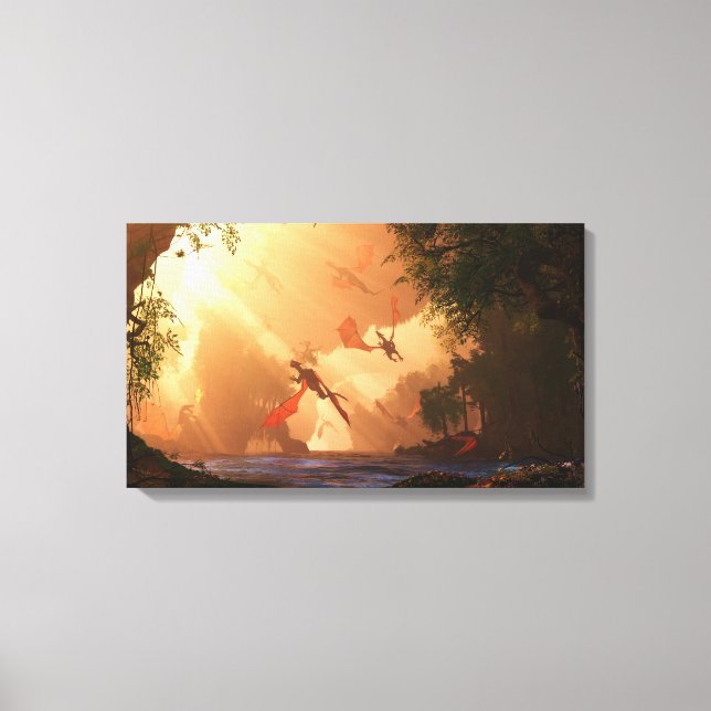 Festival of Dragons Wrapped Canvas (Front)