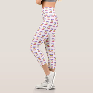Festival Of Flowers July Colombia Feria De Flores Capri Leggings
