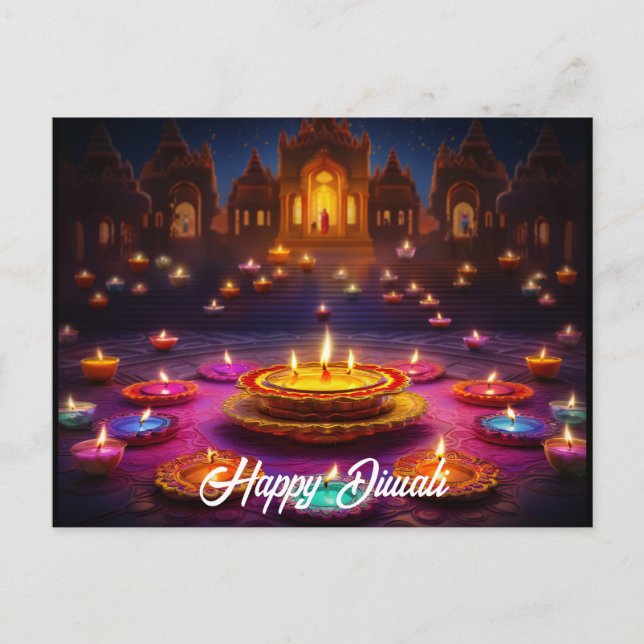 Festival of Lights: Diwali Celebrations Postcard (Front)