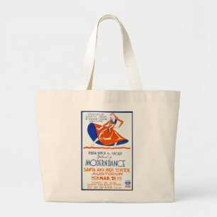FESTIVAL OF MODERN DANCE LARGE TOTE BAG