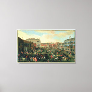 Festival of the Bulls, Campo San Polo Canvas Print