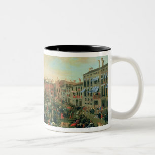 Festival of the Bulls, Campo San Polo Two-Tone Coffee Mug