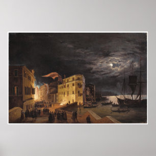 Festival on Via Eugenia at Venice Poster