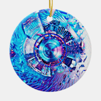 Festival Psychedelic Rave Portal Ceramic Tree Decoration