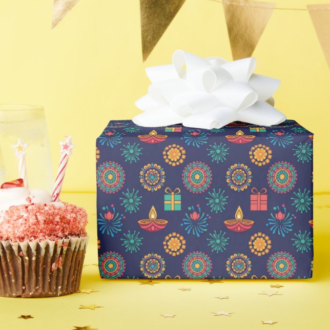 Festival Spark Diwali Wrapping Paper (Birthday Party)