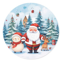 " Festival stickers collection " Christmas design 