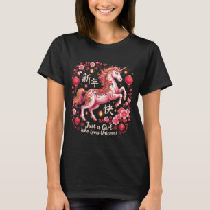Festive 2026 Just Girl Who Loves Unicorns Horse Ye T-Shirt