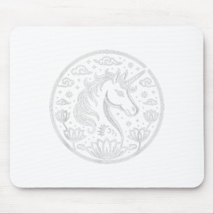Festive 2026 Unicorn Year Of Horse Lunar Lady Zodi Mouse Mat